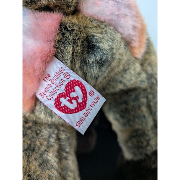 Ty Beanie Baby 2001 Cheeks The Seated Baboon - Picture 8 of 12